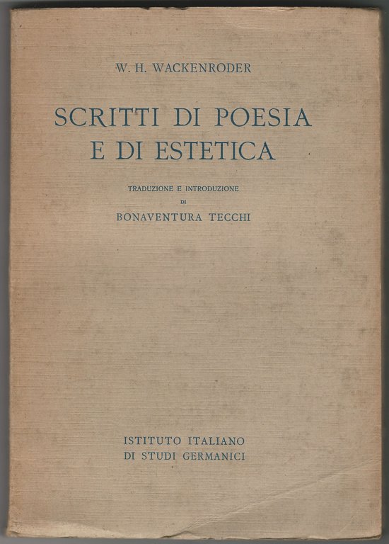 Scritti di poesia e di estetica.