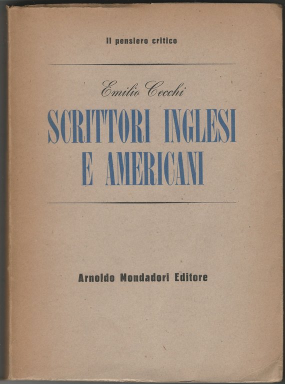 Scrittori inglesi e americani.