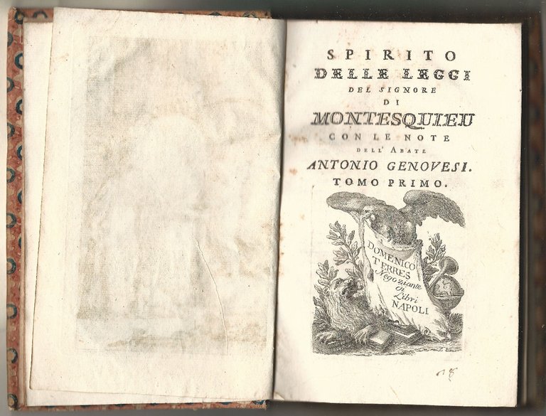 Spirito delle leggi del signore di Montesquieu con le note …