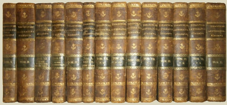 Storia della letteratura italiana di Girolamo Tiraboschi della Compagnia di …