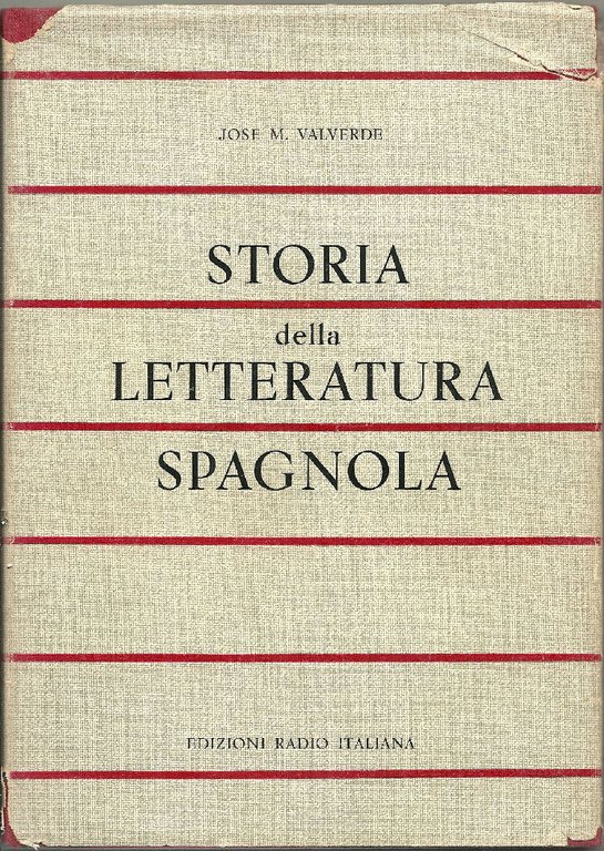 Storia della letteratura spagnola.