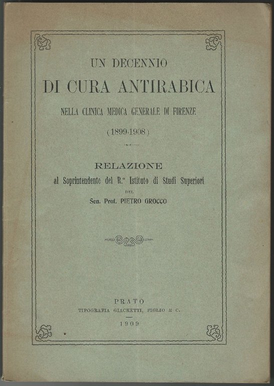 Un decennio di cura antirabica nella clinica medica generale di …