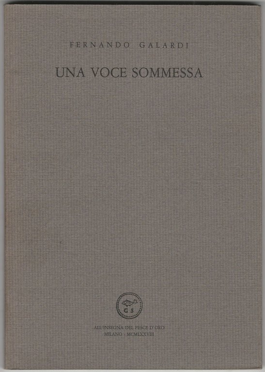 Una voce sommessa.