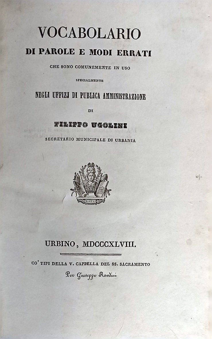 Vocabolario di parole e modi errati che sono comunemente in …