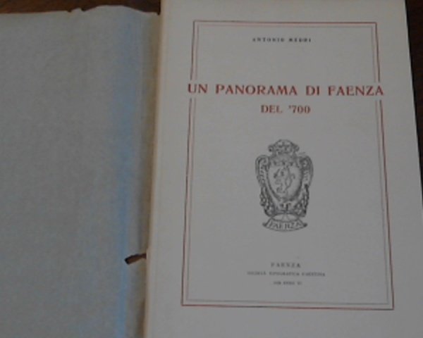 Un panorama di Faenza del '700
