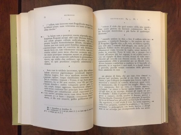 Il romanzo satirico. Testo critico, traduzione e commento a cura …