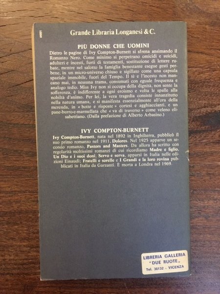 Più donne che uomini. Presentazione di Alberto Arbasino