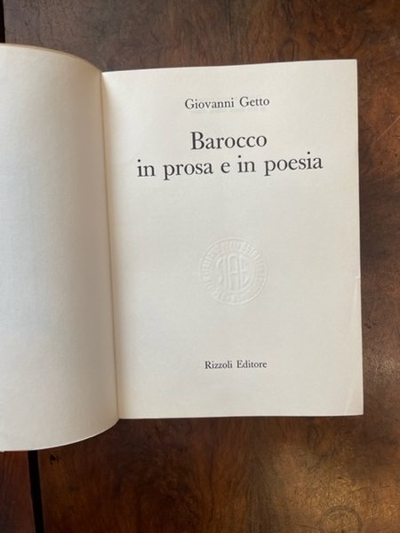 Barocco in prosa e poesia