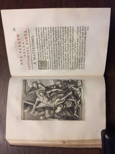 Uffizio della Settimana Santa, colle Rubriche volgari, Argomenti de' salmi, …