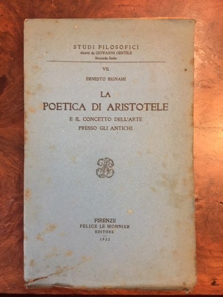 La poetica di Aristotele e il concetto dell'arte presso gli …
