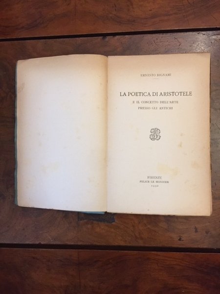 La poetica di Aristotele e il concetto dell'arte presso gli …