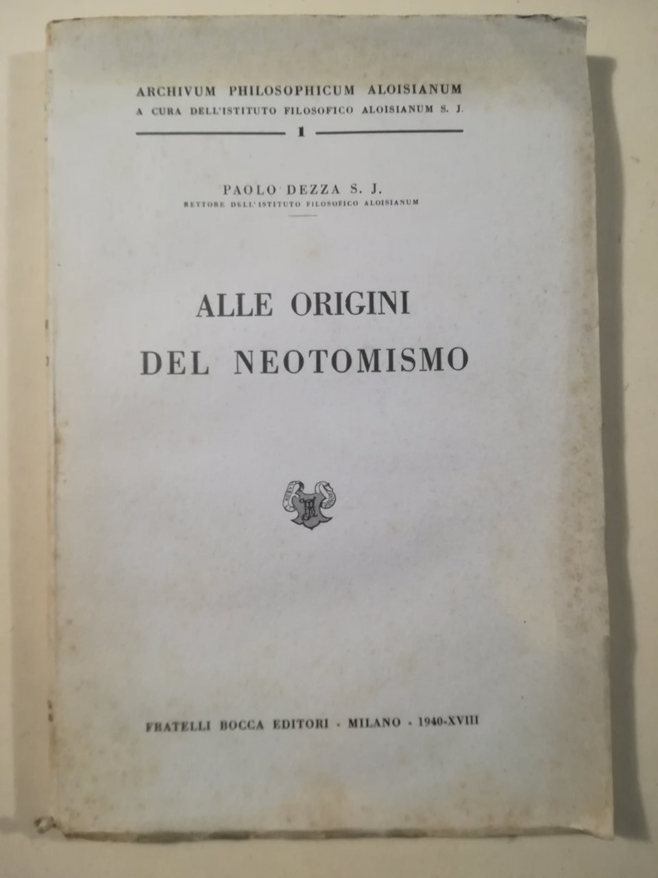 Alle origini del Neotomismo | Immagine principale