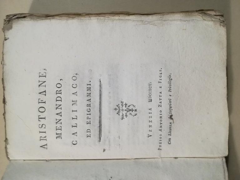Aristofane, Menandro, Callimaco ed epigrammi | Immagine Gallery 2