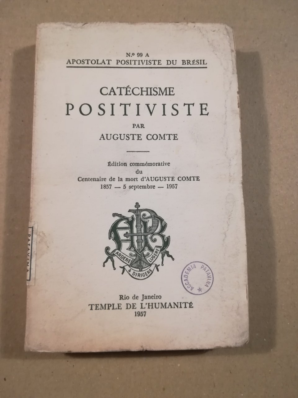 Catéchisme positiviste | Immagine principale