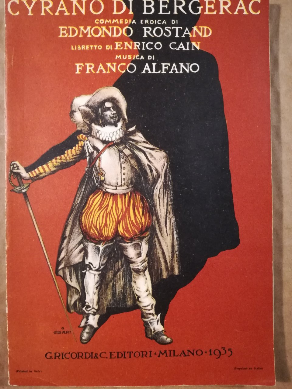 Cyrano di Bergerac. Commedia eroica. Libretto in quattro atti e … | Immagine principale
