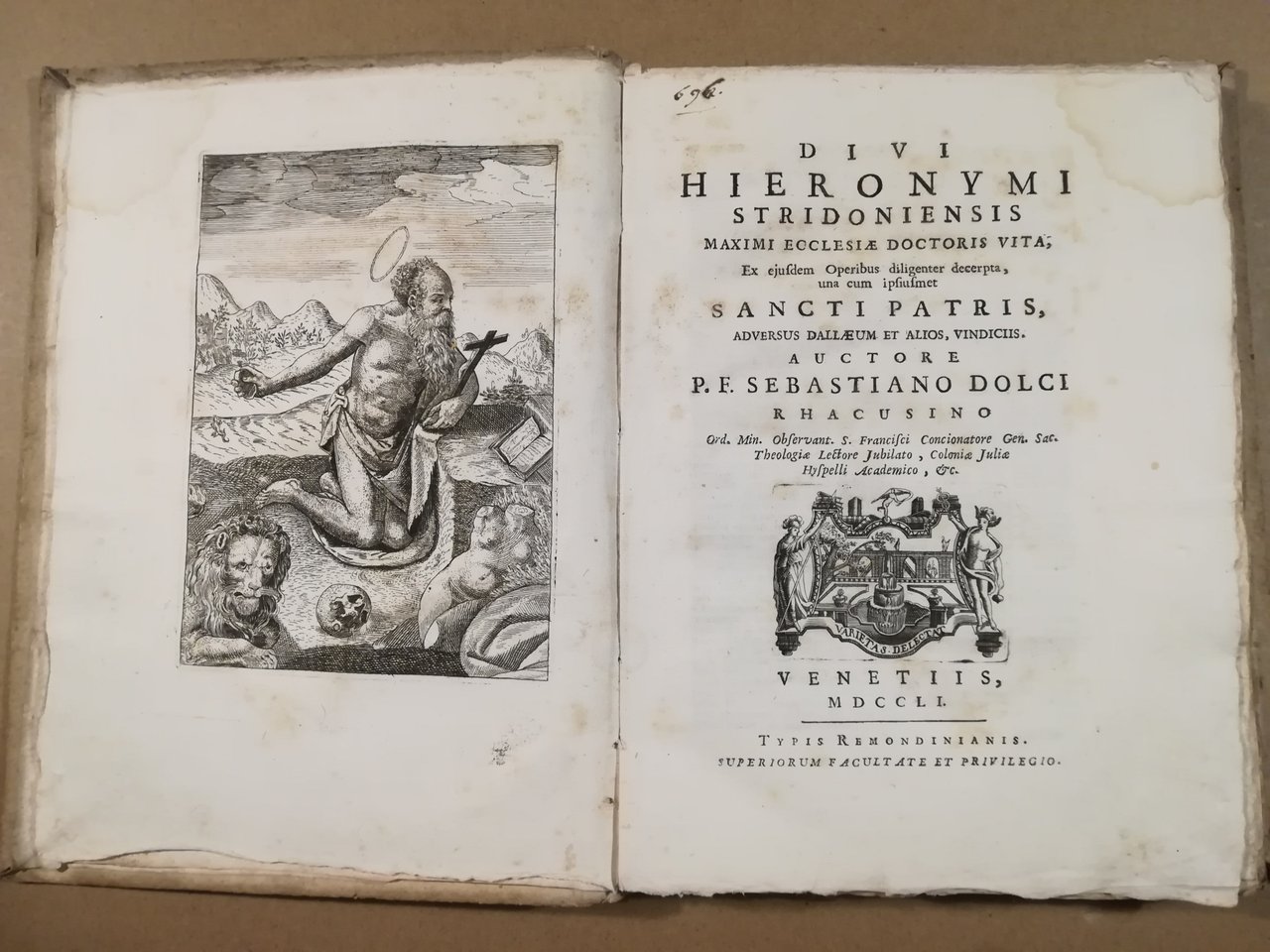 Divi Hyeronimi stridoniensis Maximi Ecclesiae Doctoris vita, ex eiusdem Operibus … | Immagine principale