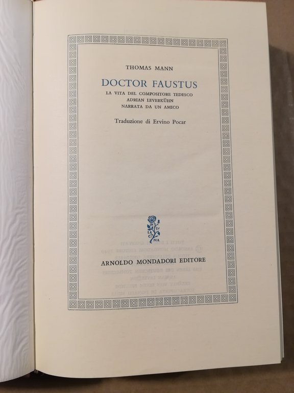 Doctor Faustus. La vita del compositore tedesco Adrian Leverkuhn narrata … | Immagine Gallery 4