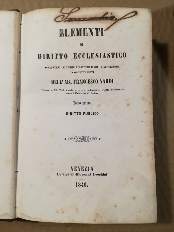 Elementi di Diritto Ecclesiastico, aggiuntevi le norme politiche e civili … | Immagine Gallery 2