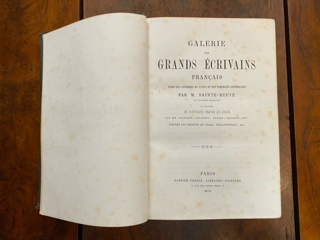 Galerie des grands écrivains français tirée des Causeries du lundi …