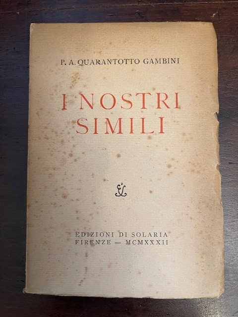 I nostri simili. I tre crocefissi. Il fante di spade. …