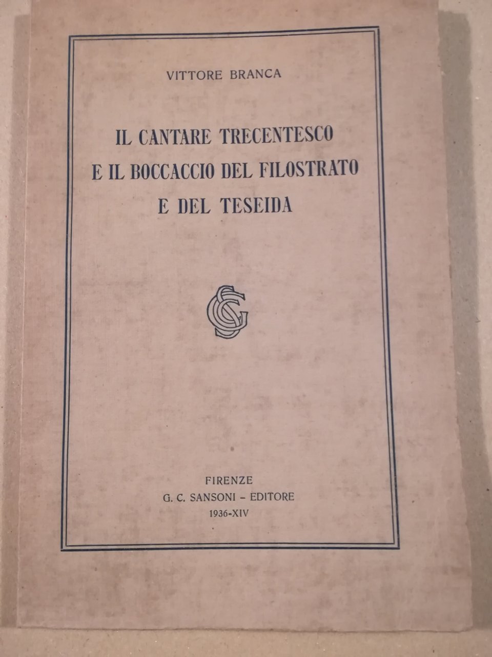 Il Cantare trecentesco e il Boccaccio del Filostrato e del … | Immagine principale