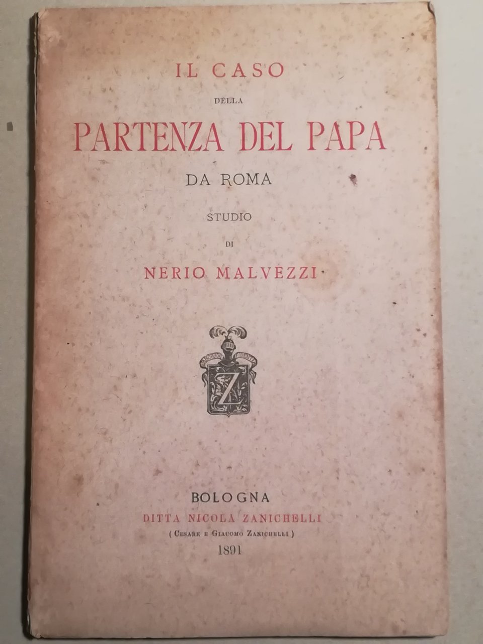 Il caso della partenza del Papa da Roma. Studio di … | Immagine principale