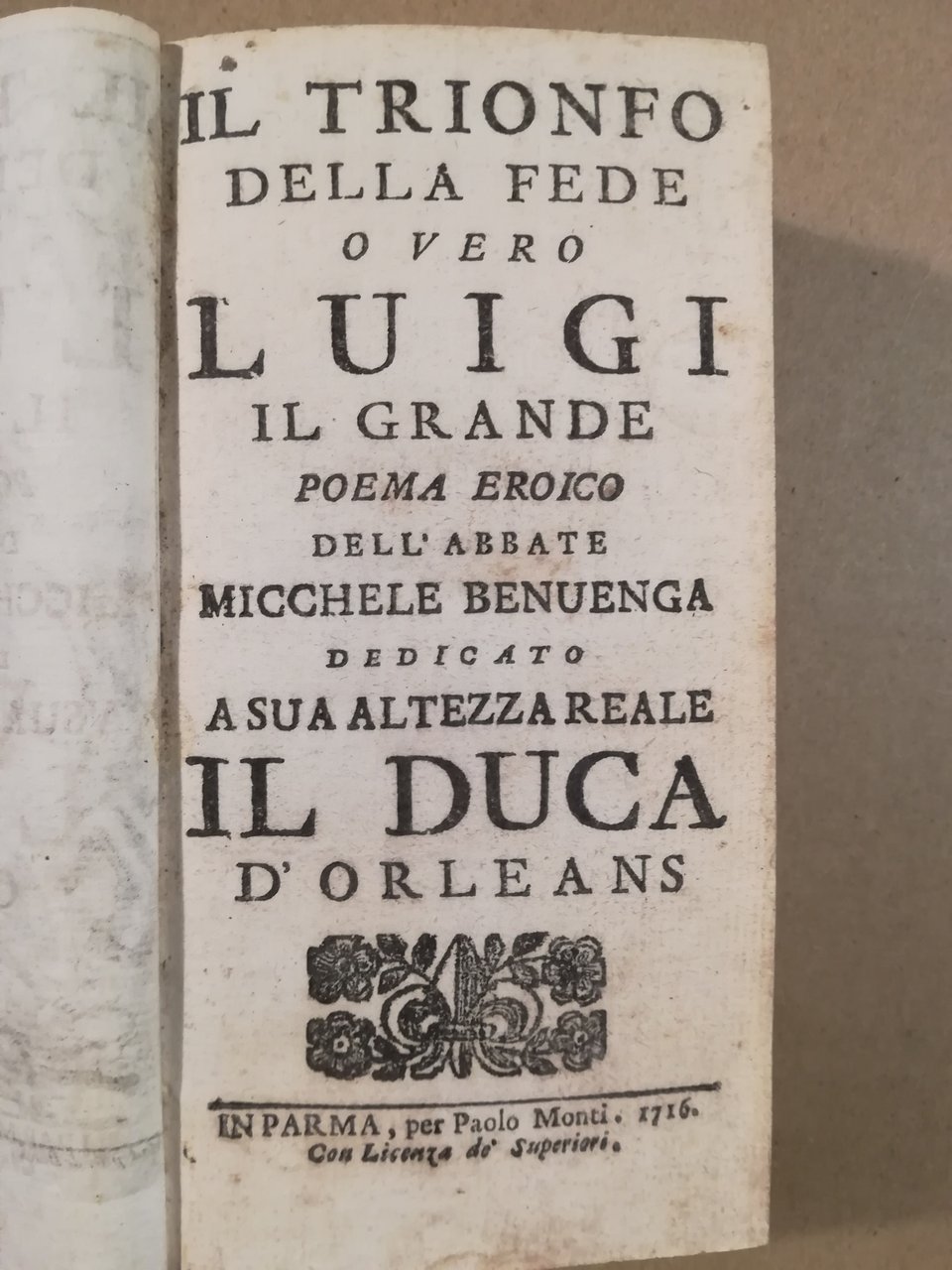 Il Trionfo della fede o vero Luigi il Grande. Poema … | Immagine principale