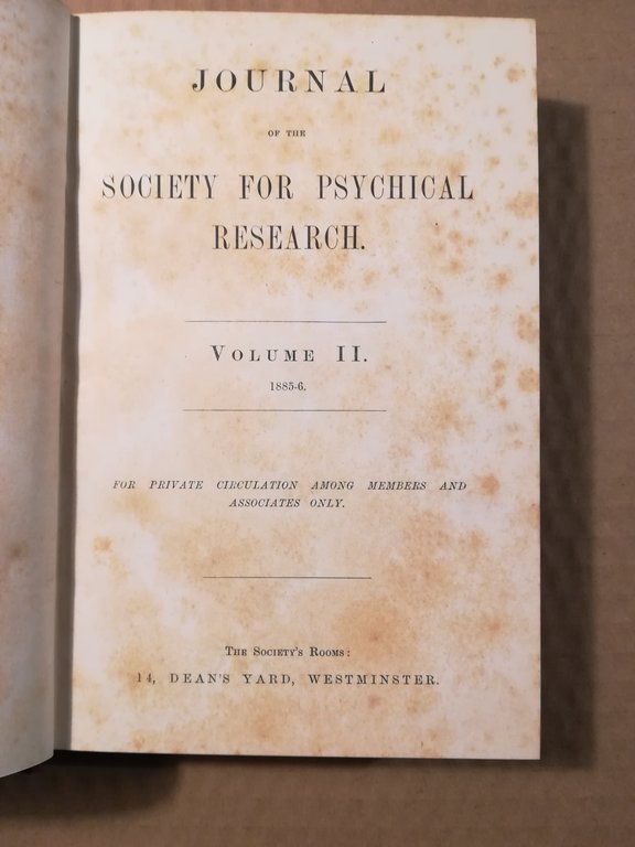 Journal of the Society for Psychical Research. Volume II. - … | Immagine Gallery 2