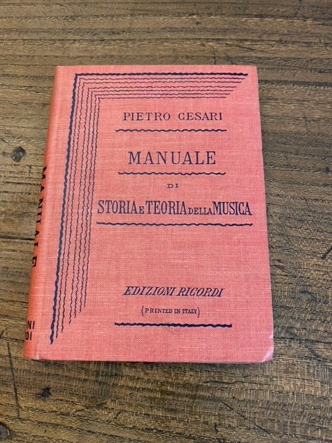Manuale di storia e teoria della musica