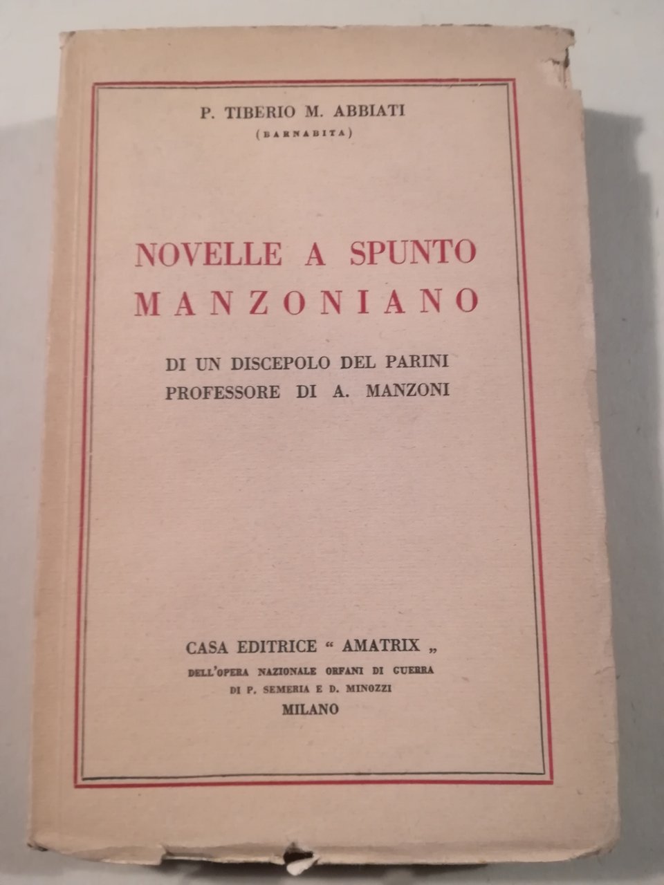 Novelle a spunto manzoniano di un discepolo del Parini professore … | Immagine principale