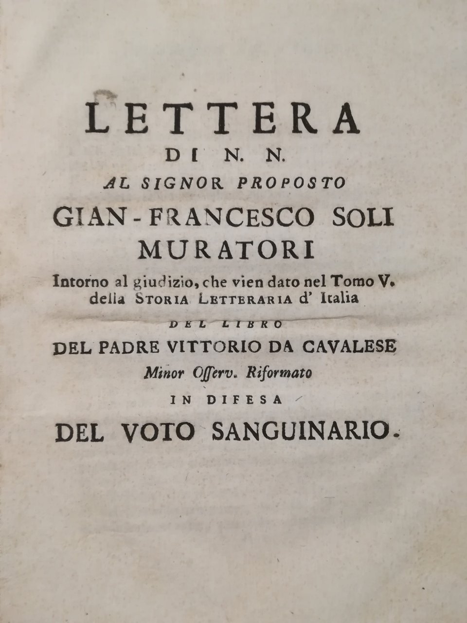 Parere di F. T. sul giuramento, e sull'alienazione de' beni … | Immagine principale