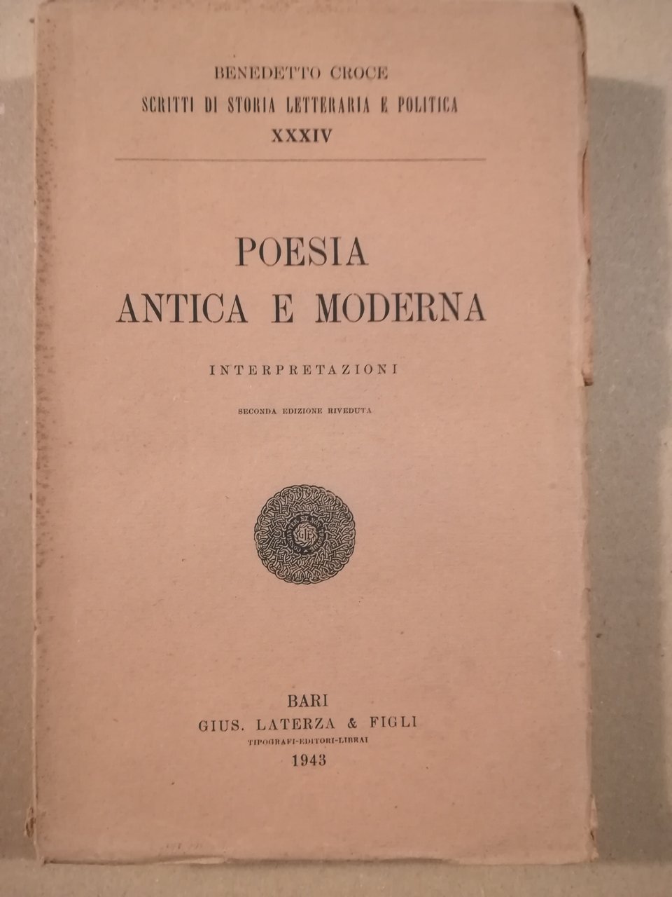 Poesia antica e moderna. Interpretazioni. Seconda edizione riveduta | Immagine principale