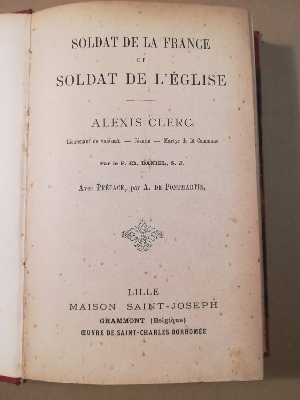 Soldat de la France et soldat de l'Eglise. Alexis Clerc … | Immagine principale