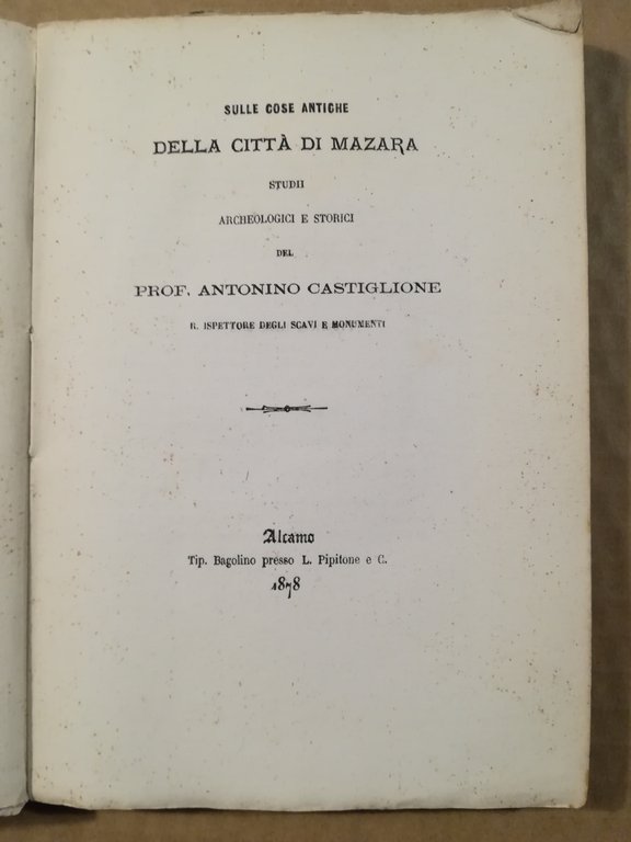 Sulle cose antiche della città di Mazara. Studii archeologici e … | Immagine Gallery 2