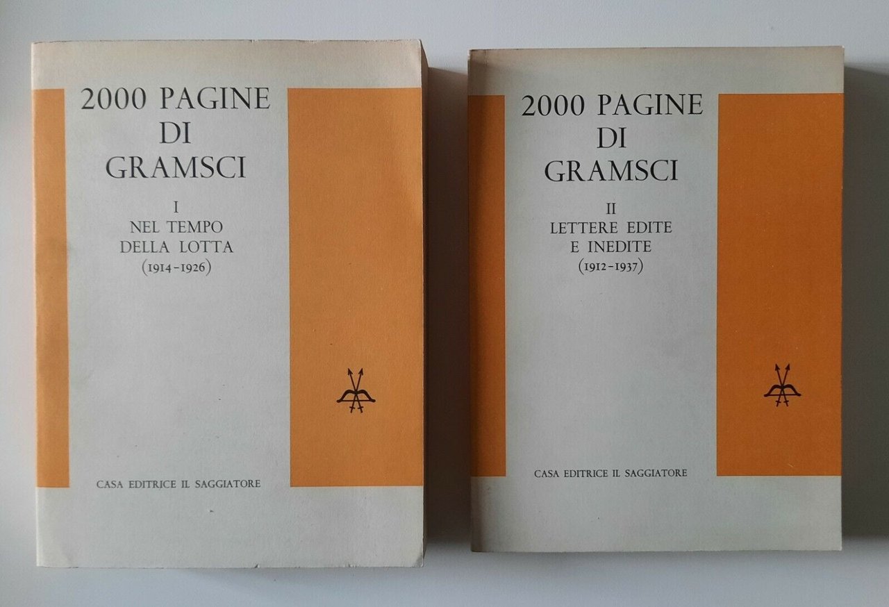 2000 PAGINE DI GRAMSCI IL SAGGIATORE 1964 1° ED. 2 …