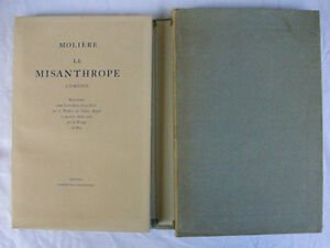 MOLIERE LE MISANTHROPE COMEDIE' ED.JARDIN DU LUXEMBOURG 1947