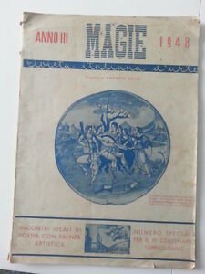 MAGIE RIVISTA ITALIANA D'ARTE 1948 MONOGRAFICO CERAMICA FAENZA