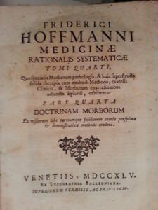 HOFFMANN FRIEDRICH MEDINAE RATIO.SYSTEMATICAE T.4 P.4 TIP. BALLEONIANA 1745