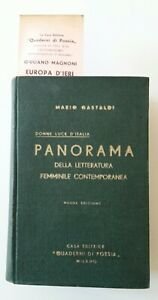 M. GASTALDI PANORAMA LETTERATURA FEMMINILE CONTEMPORANEA QUADERNI DI POESIA 1936