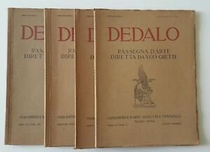 DEDALO RASSEGNA D'ARTE DIRETTA DA UGO OJETTI ANNO 3° NUMERI …