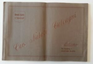 CAV. NATALE CALCAGNI BRONZI D'ARTE E FUNERARI MILANO 1930