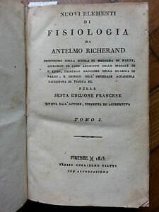 NUOVI ELEMENTI DI FISIOLOGIA DI ANTELMO RICHERAND FIRENZE G. PIATTI …