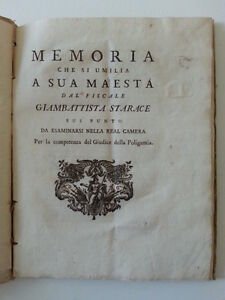 GIAMBATTISTA STARACE MEMORIA PER LA COMPETENZA DEL GIUDICE DELLA POLIGAMIA …