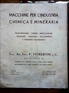 MACCHINE PER L'INDUSTRIA CHIMICA E MINERARIA SOC. AN. ING. F. …