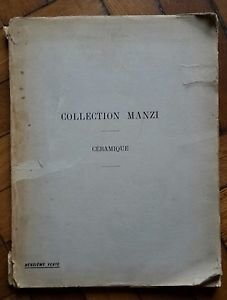 COLLECTION MANZI CERAMIQUE CATALOGUE FAIENCES ANCIENNES