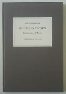 GALVANO FIAMMA MANIPULUS FLORUM PHILOBYBLON MILANO MARDERSTEIG 1986