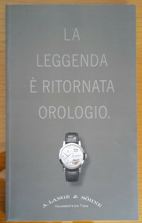 A. LANGE & SOHNE CATALOGO OROLOGI 2001