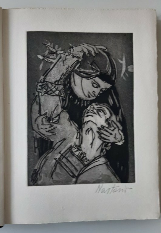 ABELARDO ED ELOISA LETTERE ITEC 1964 INCISIONE DI NASTASIO