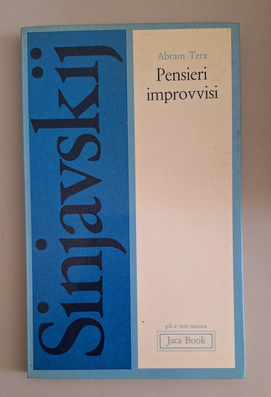 ABRAM TERZ PENSIERI IMPROVVISI JACA BOOK 1977