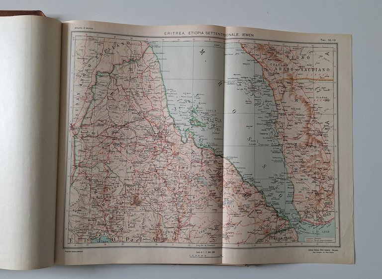 ACHILLE DARDANO RICCARDO RICCARDI ATLANTE D'AFRICA HOEPLI ED. 1936